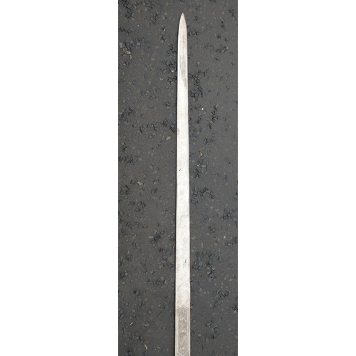 171 - Ceremonial long sword from Spanish town of Toledo. Blade length: 121cm approx. Handle length: 26cm#1... 