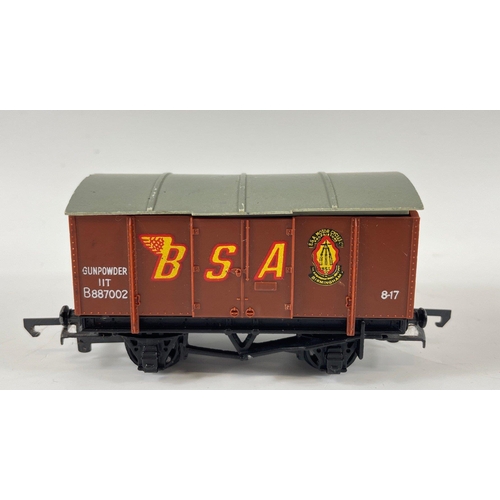 217 - A selection of model train wagons all lovingly stored for 30+ years to include from G&R WRENN: a BSA... 