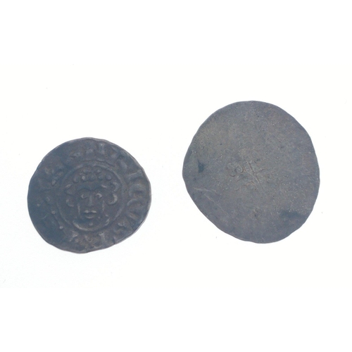 33 - ANCIENT ENGLISH HAMMERED coin Henry lll, short cross type 19-20mm diameter slightly uneven hammered ... 