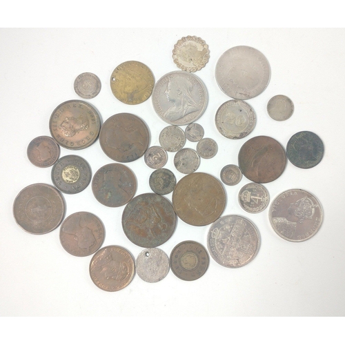 43 - INTERESTING COLLECTION to include mainly VICTORIAN EDWARD Vll and early GEORGIAN coin collection to ... 