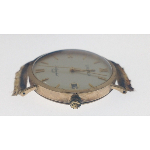 50 - SOVEREIGN HALLMARKED GOLD stamped 375 yellow gold cased vintage wristwatch - gross weight 14.15g app... 