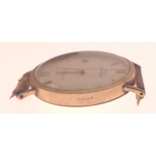 50 - SOVEREIGN HALLMARKED GOLD stamped 375 yellow gold cased vintage wristwatch - gross weight 14.15g app... 