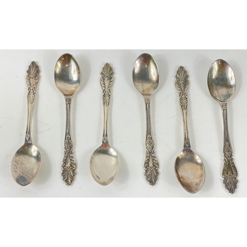 79 - A boxed set of 6 silver hallmarked Birmingham 1993 coffee spoons by silversmith B7Co, gross weight 5... 