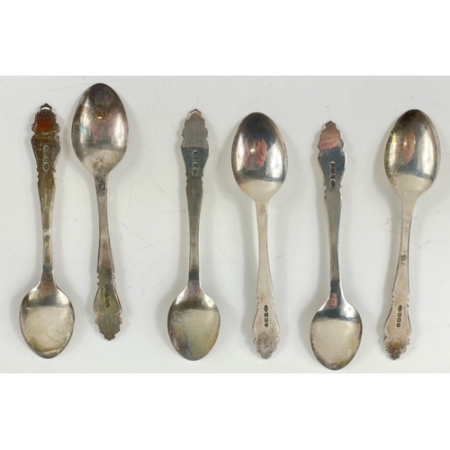 79 - A boxed set of 6 silver hallmarked Birmingham 1993 coffee spoons by silversmith B7Co, gross weight 5... 