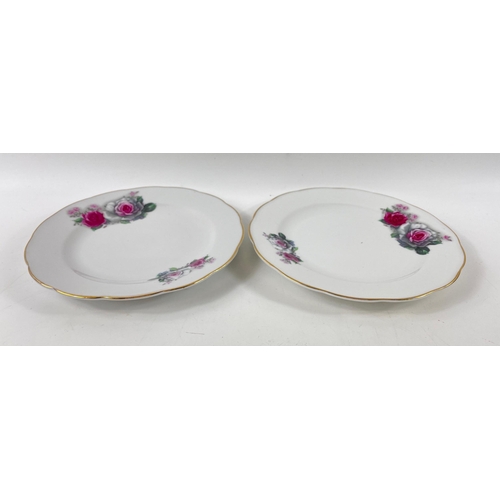 113 - Mixed china tea sets all decorated with roses to include ROYAL VALE (6 cups, 3 saucers, 3 plates and... 