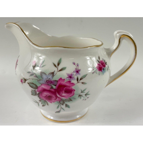 113 - Mixed china tea sets all decorated with roses to include ROYAL VALE (6 cups, 3 saucers, 3 plates and... 