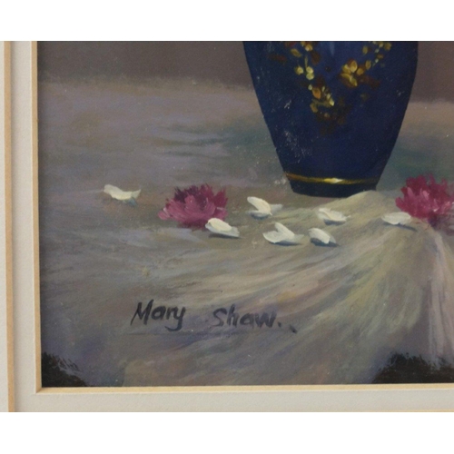 198C - MARY SHAW still life oil on board#229