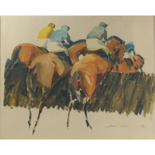 198E - A pair of racing prints by JOHN KEITH No 17/250 & 13/250 respectively#231