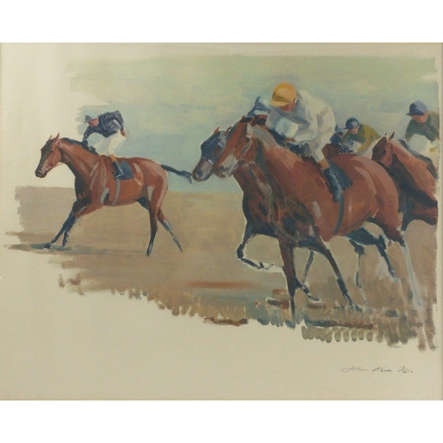 198E - A pair of racing prints by JOHN KEITH No 17/250 & 13/250 respectively#231