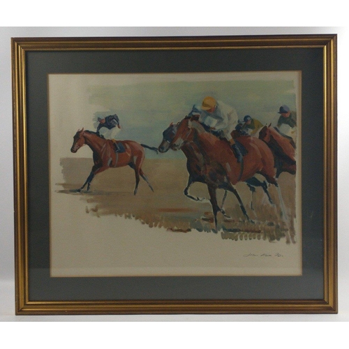 198E - A pair of racing prints by JOHN KEITH No 17/250 & 13/250 respectively#231