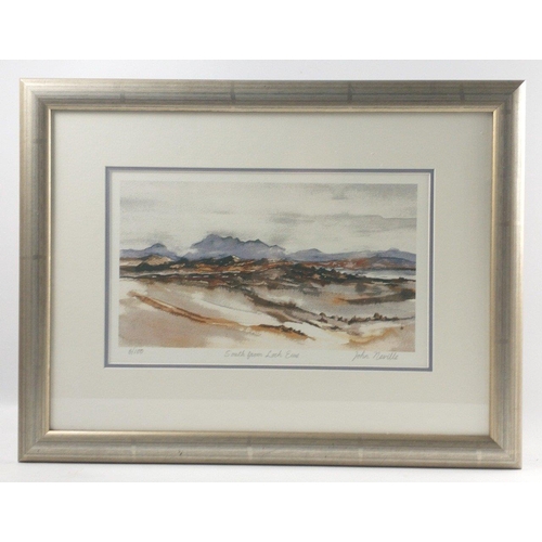 199B - Framed John Neville framed limited (6/100) print titled 'South from Loch Ewe'. Signed in pencil#250... 