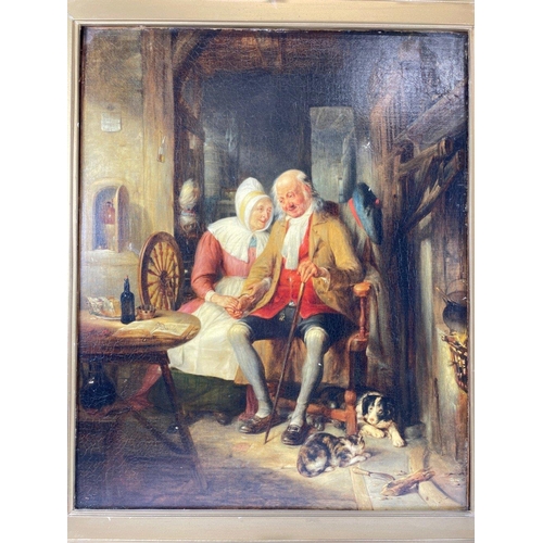 232 - A 19th century IMPOSING  Scottish School oil painting, no artist signature, in our opinion in the st... 