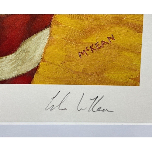 236 - A framed print of HOLIDAY IN THE SUN by GRAHAM HD McKEAN part of a limited edition of 495 signed in ... 