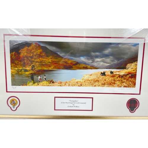 238 - A signed-in-pencil limited edition of TRANQUILITY (Clan MacGregor by Loch Lomond) by GRAHAM WALLACE ... 