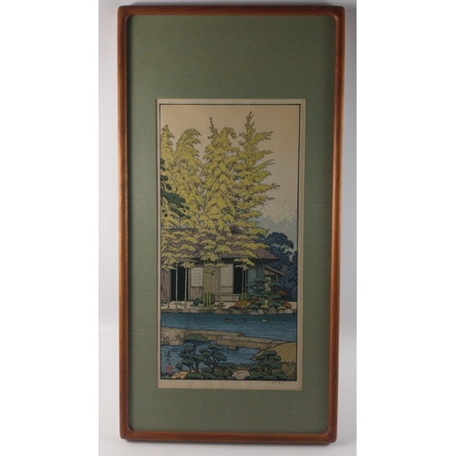 259 - A 1980 Franklin Gallery TOSHI YOSHIDA print of Bamboo of the Friendly Garden - signed in pencil - fr... 