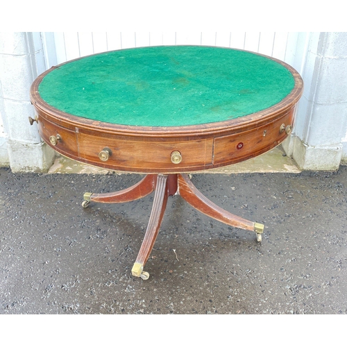 290 - Victorian large drum table#344