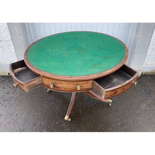 290 - Victorian large drum table#344