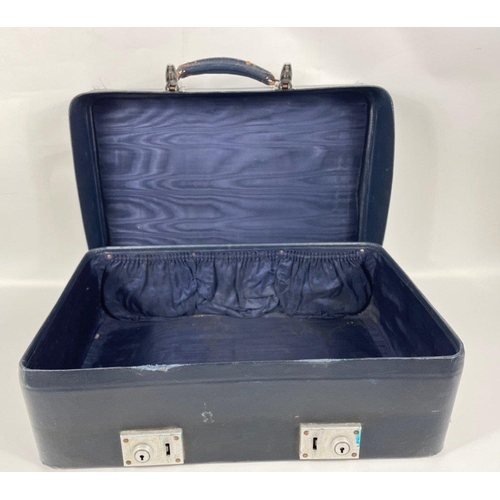 354 - A small blue vintage suitcase by REVELATION 51x33x15cm#417