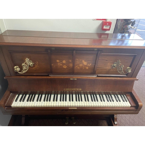 368 - BEST PIANO IN THE WORLD! A C BECHSTEIN upright piano c1905 in lovely condition and in tune -please s... 