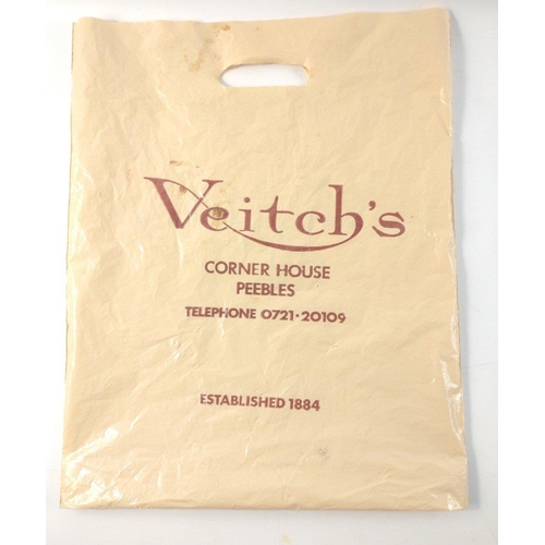 382 - PEEBLES LOCAL HISTORY FIND! - An unbelievable find! - A VEITCH'S Corner House carrier bag c1990?- A ... 