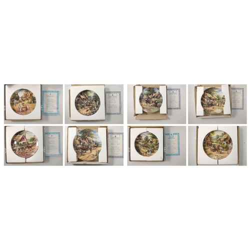 386 - Eight collectors' plates from the Bradford Exchange to include 'Early Morning Milk', 'Lunch Break', ... 