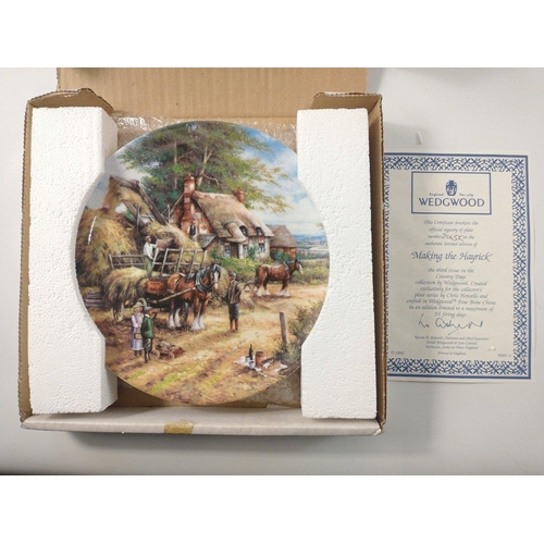 386 - Eight collectors' plates from the Bradford Exchange to include 'Early Morning Milk', 'Lunch Break', ... 