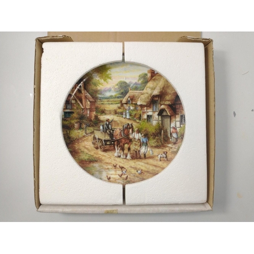 386 - Eight collectors' plates from the Bradford Exchange to include 'Early Morning Milk', 'Lunch Break', ... 