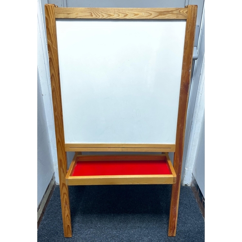 394 - A large portable white/blackboard 120 x 35cm approx#458