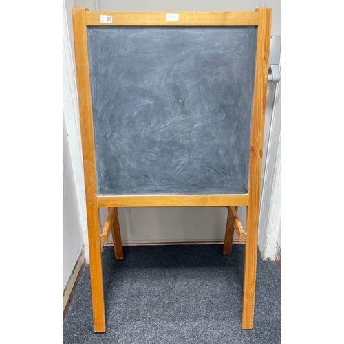 394 - A large portable white/blackboard 120 x 35cm approx#458