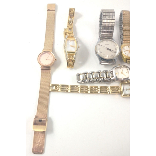 63 - A collection of ladies and gents (some vintage) wristwatches to include brands such as SEIKO, PEUGEO... 