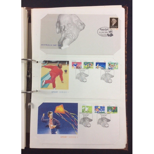 77B - Of interest to philatelists - a large album full of 200 Australia First Day Covers from 1986-1994#10... 