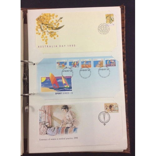 77B - Of interest to philatelists - a large album full of 200 Australia First Day Covers from 1986-1994#10... 