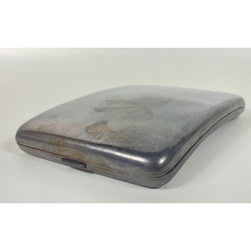 80 - A silver hallmarked, Birmingham 1928, cigarette case by Adie brothers 13x9cm, gross weight 168g#106... 