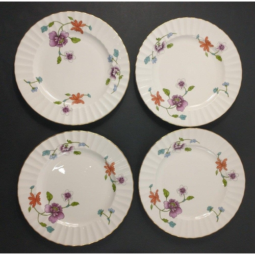 99 - A ROYAL WORCESTER Astley dinner service to include 8 teacups, 6 large cups, 8 saucers (15cm), 8 plat... 