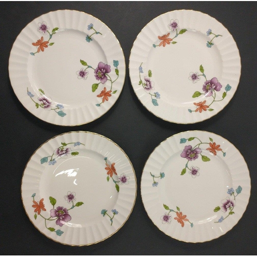 99 - A ROYAL WORCESTER Astley dinner service to include 8 teacups, 6 large cups, 8 saucers (15cm), 8 plat... 