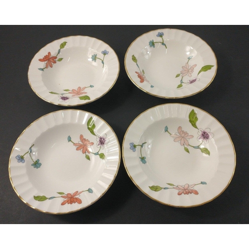 99 - A ROYAL WORCESTER Astley dinner service to include 8 teacups, 6 large cups, 8 saucers (15cm), 8 plat... 