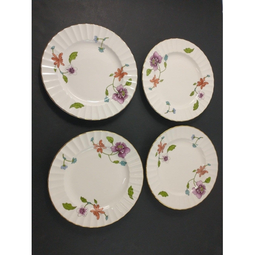 99 - A ROYAL WORCESTER Astley dinner service to include 8 teacups, 6 large cups, 8 saucers (15cm), 8 plat... 