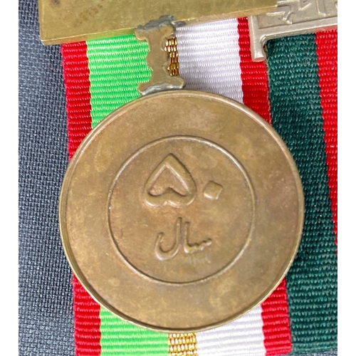 100 - A Group of five PAKISTAN MEDALS, comprising 1998 Nuclear Test Chagai Medal, A.H.1422 Escalation 2001... 