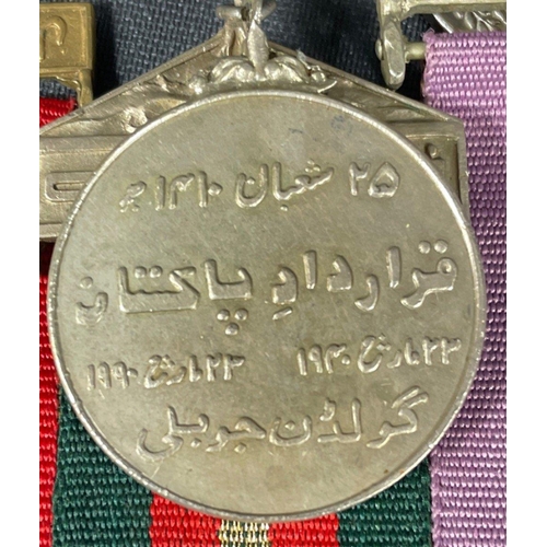 100 - A Group of five PAKISTAN MEDALS, comprising 1998 Nuclear Test Chagai Medal, A.H.1422 Escalation 2001... 