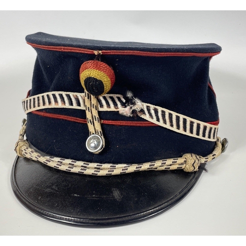 102 - Military Headgear / Headwear. WWII Era Belgian Army - Artillery Officers SHAKO HAT/ CAP The hat is m... 