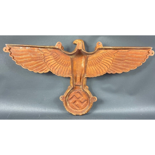 80 - A GERMAN THIRD REICH Political EAGLE EMBLEM cast aluminium wall plaque -Made from Cast Aluminium - C... 