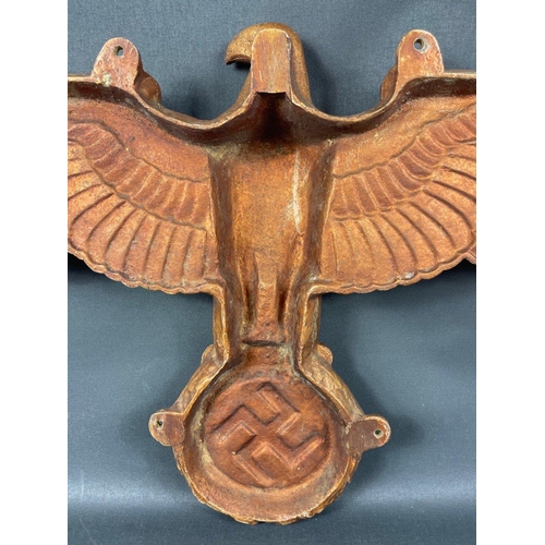 80 - A GERMAN THIRD REICH Political EAGLE EMBLEM cast aluminium wall plaque -Made from Cast Aluminium - C... 