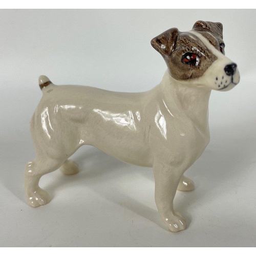 110 - BESWICK Jack Russell dog [6.5cm by 7cm approx] and ROYAL DOULTON  kitten [ 10cm by 7cm approx]#25... 