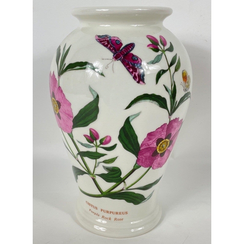 135 - A PORTMEIRION coffee pot 27cm tall and a vase from the Botanic Collection 18cm high#39