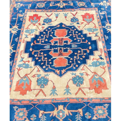 165 - A TANTALISING TURKISH/KAZAK origin carpet dimensions 2.66m x 2.3m approx - this carpet has been prof... 