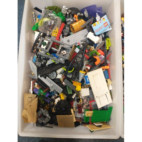 309 - A MASSIVE collection of LEGO to include a part-constructed pirates ship and space ship and much, muc... 