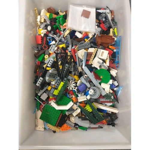 309 - A MASSIVE collection of LEGO to include a part-constructed pirates ship and space ship and much, muc... 