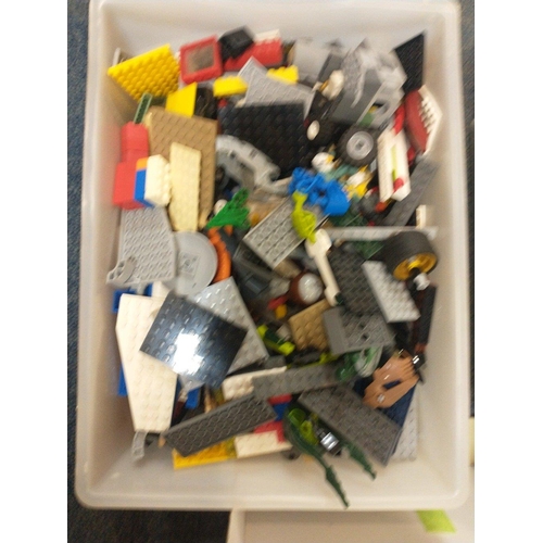 309 - A MASSIVE collection of LEGO to include a part-constructed pirates ship and space ship and much, muc... 