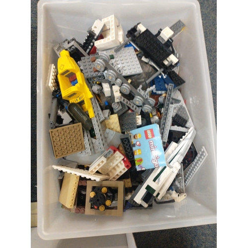 309 - A MASSIVE collection of LEGO to include a part-constructed pirates ship and space ship and much, muc... 