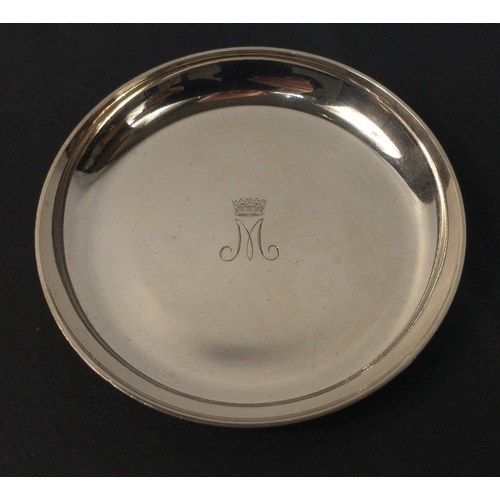 101 - Two hallmarked silver pin dishes, overall gross weight is 95g approx. One with decorated edge approx... 